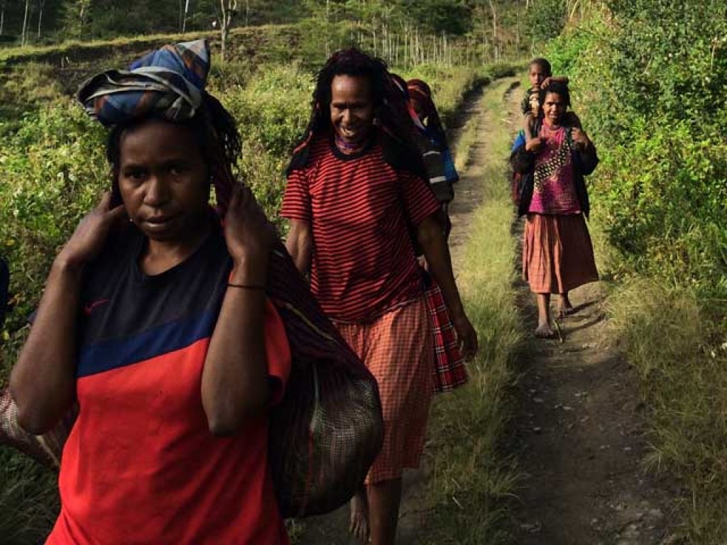 Mama-mama Papua memikul noken (Dok. Film Tanah Mama 2017)